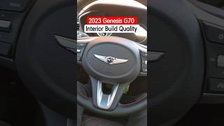 2023 Genesis G70 Interior Build Quality #genesisg70 #bmwcompetition #carinterior Genesis G70 Interior Dimensions