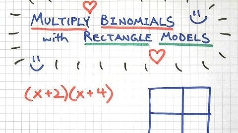 Multiply Binomials with Rectangle Models