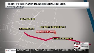 Video Coroner Identifies Human Remains Found In Moncks Corner