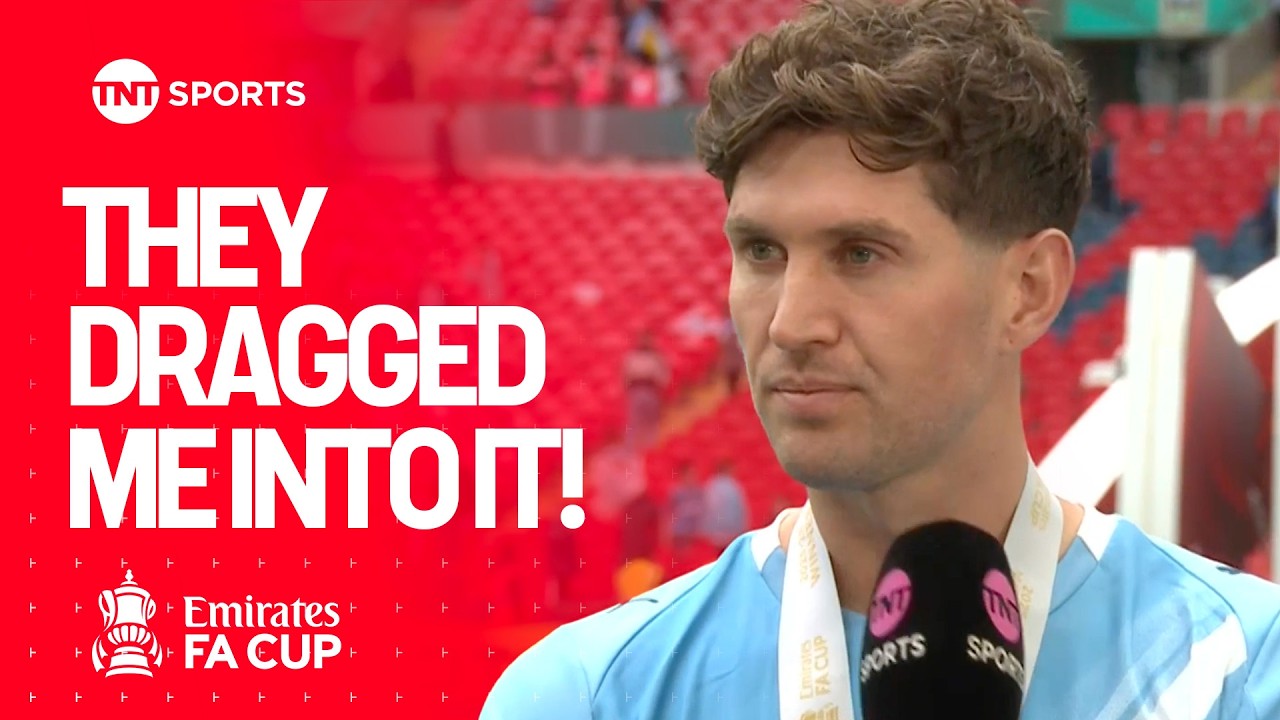 EMOTIONAL John Stones reflects on lifting the FA Cup with Man City & leaving the club 🩵