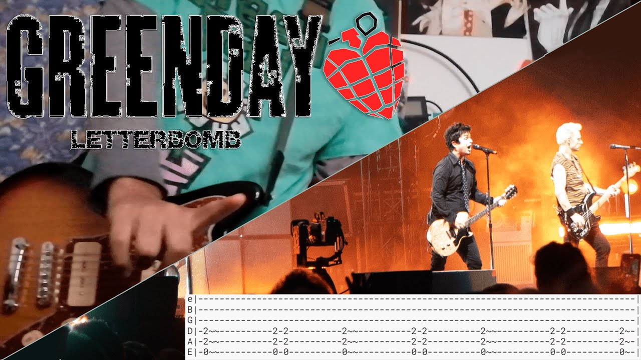 Letterbomb Green Day Guitar Cover (W/TABS) YouTube