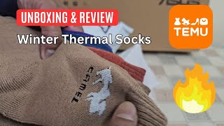 TEMU Winter Socks Review | Light Thermal Socks Unboxing & Testing | Winter Outfit Refresh