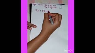 Solving Simultaneous Equations using the Elimination Method Part 1