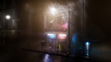 Cafe Rain - Unreal Engine 5.3