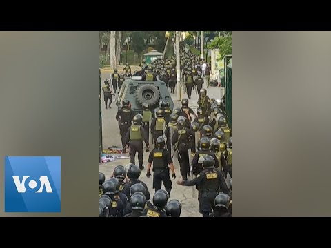 Police Break into Peru University Amid Unrest  - VOA News.