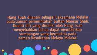 Hang Tuah Laksamana Terbilang Activity