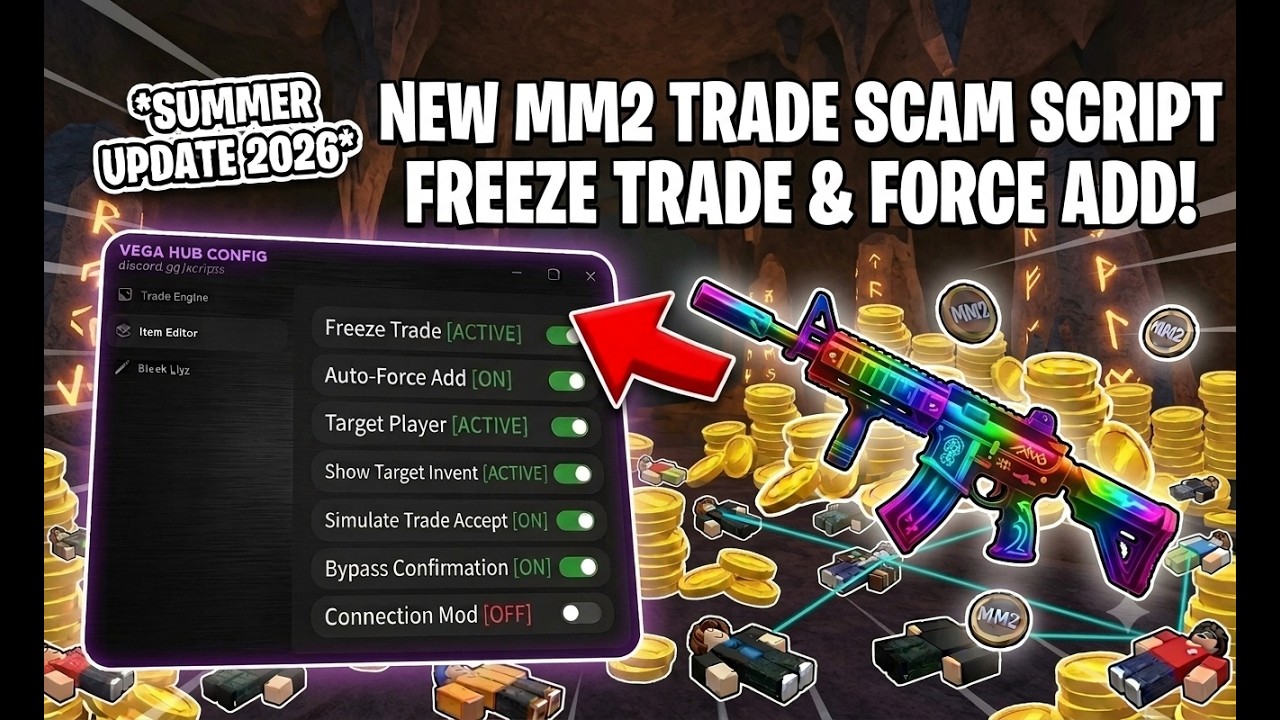 NEW 2026 MM2 Trade Scam Script Freeze Force Add Mm2 Roblox 