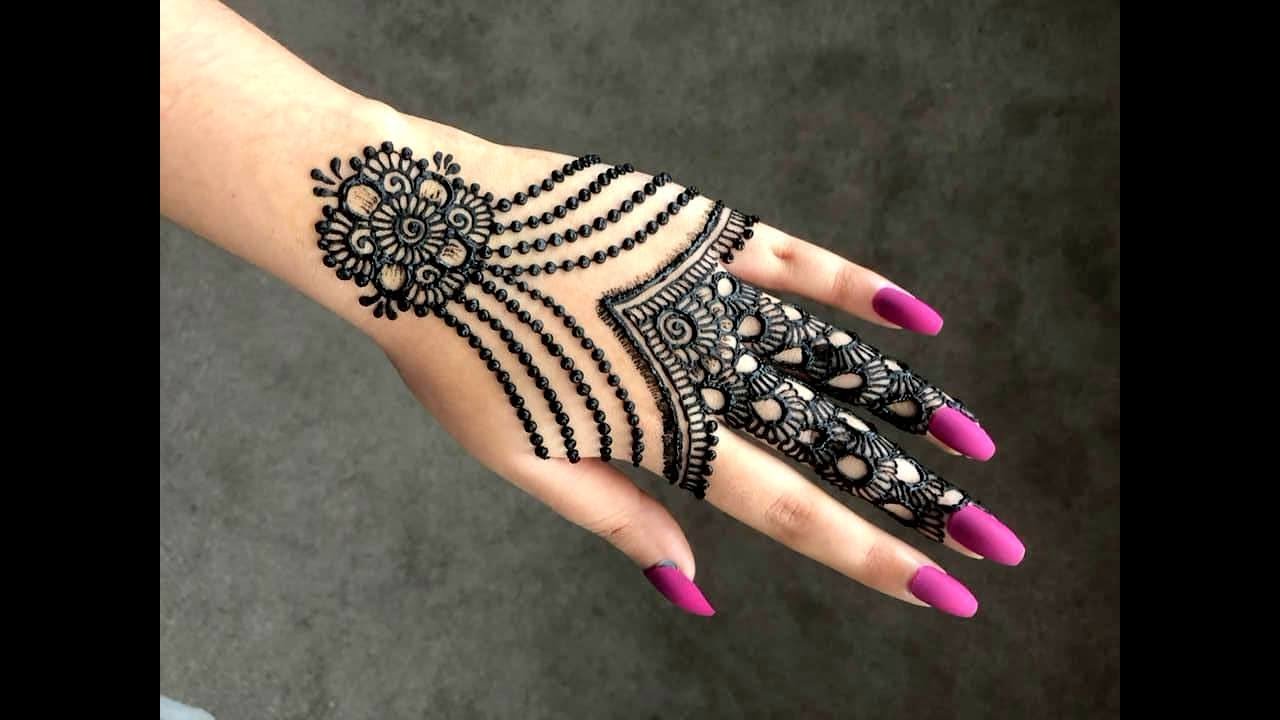 How To Apply Easy Simple Jewellery Ornamental Henna Mehndi Designs