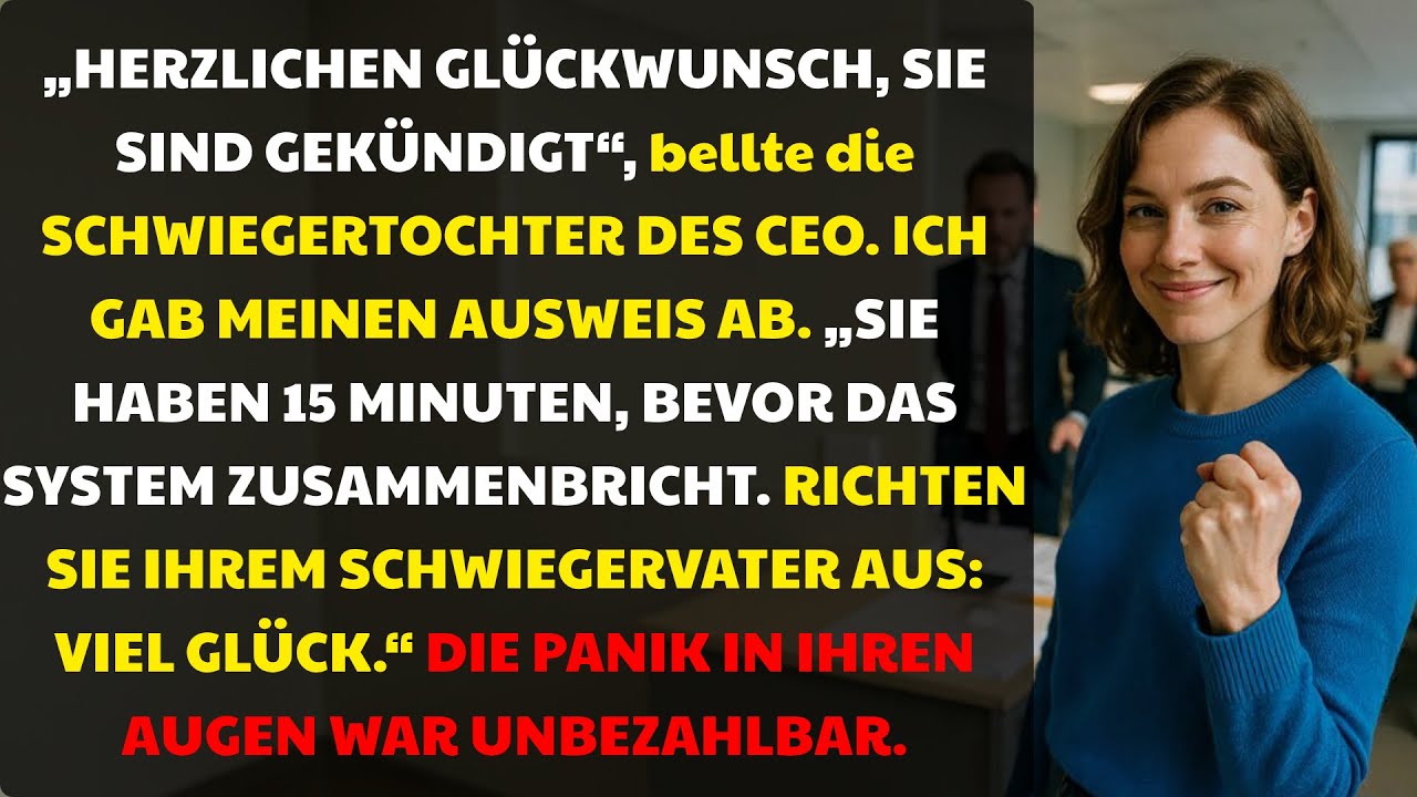 Sie Feuerte Mich, um Schlau zu Wirken – Jetzt Sage Ich Gegen Ihren CEO-Ehemann Aus 💼 | #BüroRache