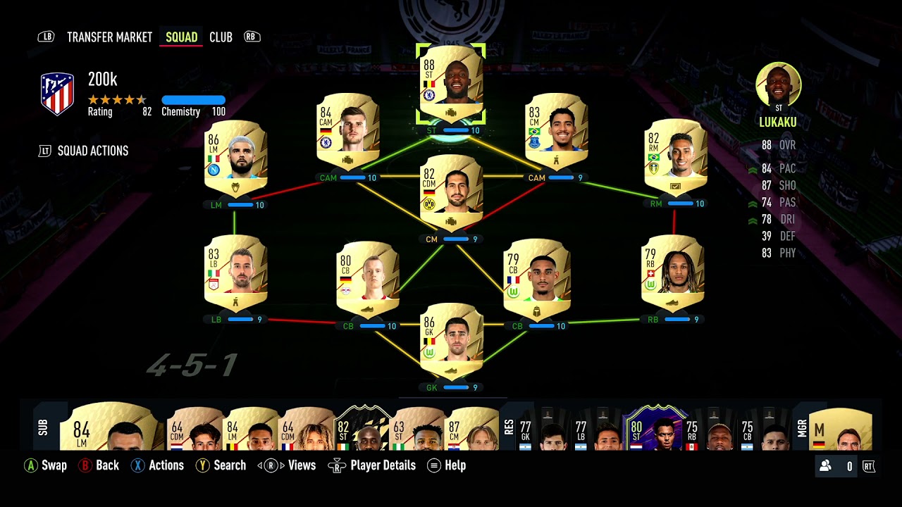 FIFA 22 200K HYBRID SQUAD BUILDER | FT LUKAKU, WERNER & INSIGNE | 