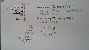 5th Grade Math 2.6, Long Division by 2-digit Divisors
