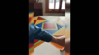 Painting a Barn Quilt. Hand Painted Outdoor Artwork. Process Video and Final Project. Folk Art