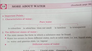 More about water 💦#chapter 10 #class 3#workbook answers