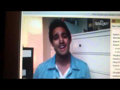 HerrTutorial alias Sami Slimani is singing Believe by Justin Bieber live at BlogTv !!!