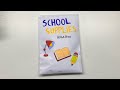 School suppliespaper blind bag  asmr  xoxomoppu