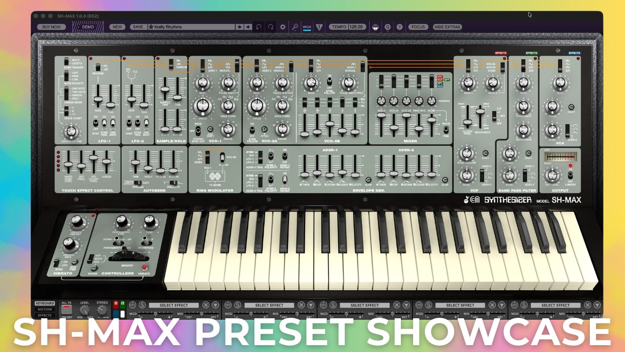 Cherry Audio SH-MAX – Демонстрация предустановок без разговоров