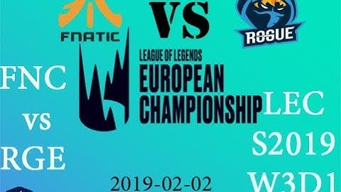 (LEC 2019)FNC vs RGE Highlights LEC S2019 W3D1-First victory - FNC Rekkles (Karsa) Pentalkill