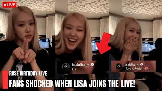 🔴 [ENG SUB] Rosé Is Surprised! LISA Suddenly Joins Her Live to Wish Her a Happy Birthday