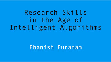 Research Skills in the Age of Intelligent Algorithms