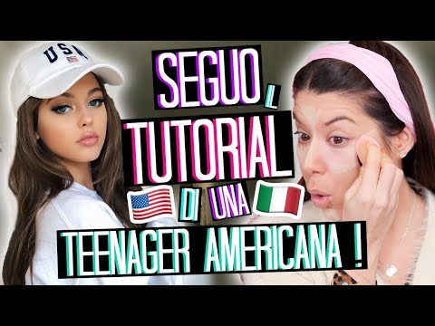 SEGUO IL TUTORIAL DI LOREN GRAY DI TIK TOK 🇺🇸😱COME SI TRUCCANO LE RAGAZZE AMERICANE DI 16 ANNI