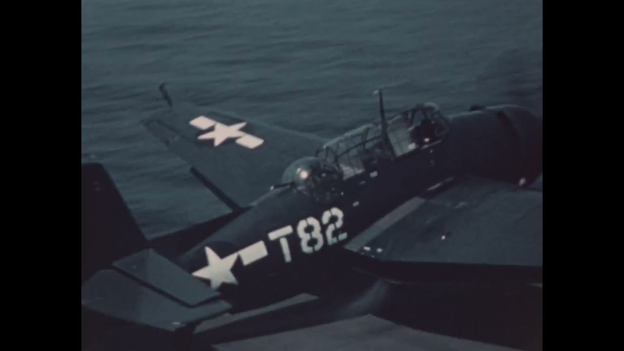 TBM (TBF) Avenger Carrier Qualification Operations USS Vella Gulf (CVE-111) during WW2