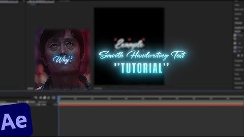 Smooth Handwriting Text Animation | After Effects Tutorial