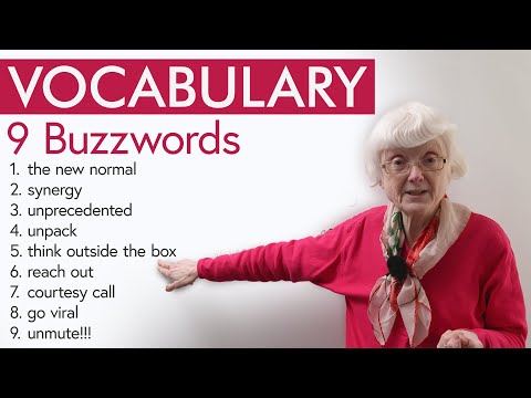 English Vocabulary Builder: Learn 9 BUZZWORDS