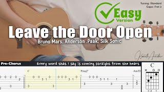 PDF Sample Leave the Door Open(EasyVersion)-Bruno Mars Anderson .Paak Silk Sonic guitar tab & chords by Kenneth Acoustic.