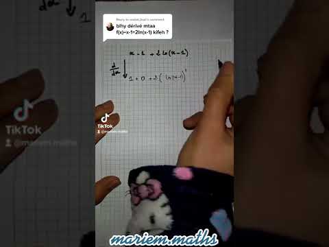 dérivé de la fonction x-1+2ln(x-1) 🖋️😉