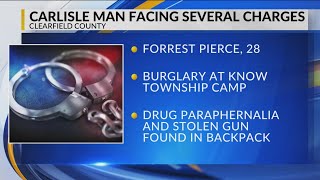 Stolen gun found after break in at Clearfield County camp, troopers report