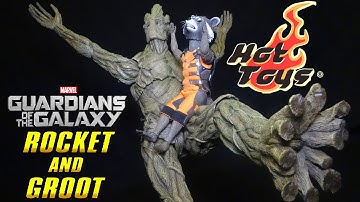 Opening: HOT TOYS Rocket & Groot 1/6 Scale Figures Set from Guardians of the Galaxy