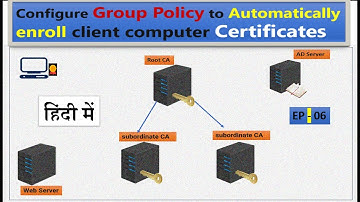 How to set up automatic certificate enrollment in Active Directory | EP - 06