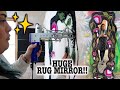 HOW TO MAKE A TUFTED MIRROR FOR BEGINNERS!! FIBER ART FLORAL FRAME 🪞