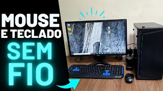COMO INSTALAR E USAR UM MOUSE E TECLADO SEM FIO EM COMPUTADOR COM SISTEMA WINDOW