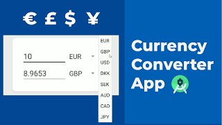 Let's make a Live Currency Conversion App in Android Studio 4.0 Tutorial (Using API) screenshot 5