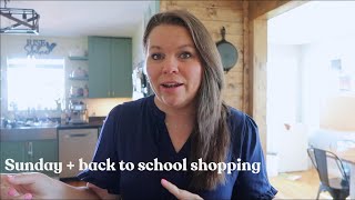 Sunday + back to school shopping