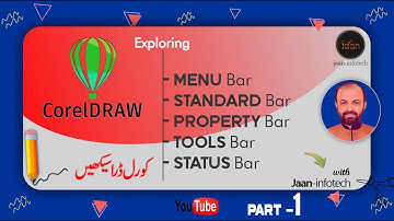 Learn CorelDRAW in Urdu/Hindi | Corel Menu Bar | Standard Bar | Property Bar | Tool Bar | Part-1