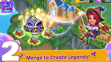 Merge Witches - merge & match to discover calm life - Gameplay Walkthrough Part 2 (iOS, Android)