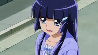 انمي Smile Pretty Cure رييكا أوكي فتاة رهيبة ملهمة. كرئيسة مجلس الطلاب لديها قوة الثلج
