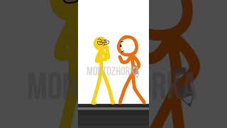 Оранжевый Стикман Художник||Стикман Против Майнкрафт #Stikman #Orange #Rek #Animation