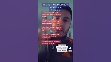 WRITE FROM DICTATION PREDICTION VERSION 3 #nikhilpte