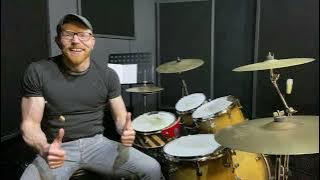 Classic Jazz Funk Groove - One Minute Drum Lesson