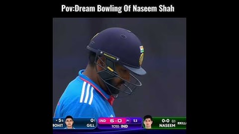 Naseem Shah Bowling in Aisa Cup 💀🔥#shorts #ytshorts #youtubeshorts #cricket #viralvideo
