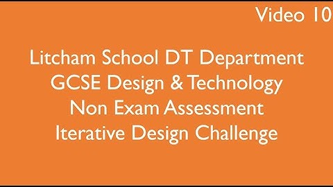 GCSE DT NEA IDC: Video Lesson 10 Specific Research