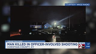 Man killed in officer-involved shooting in Christian County