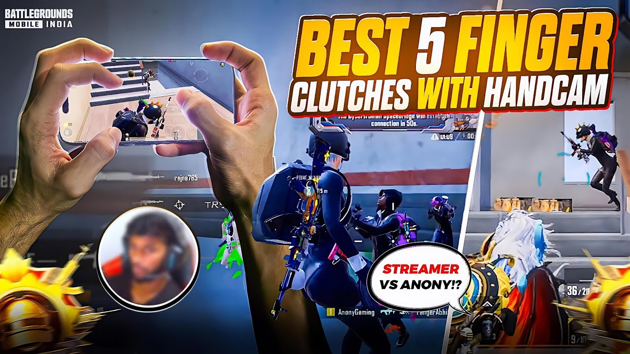 Finally Handcam With Best 1v4 Clutches 🔥 BGMI - PUBG Mobile - YouTube