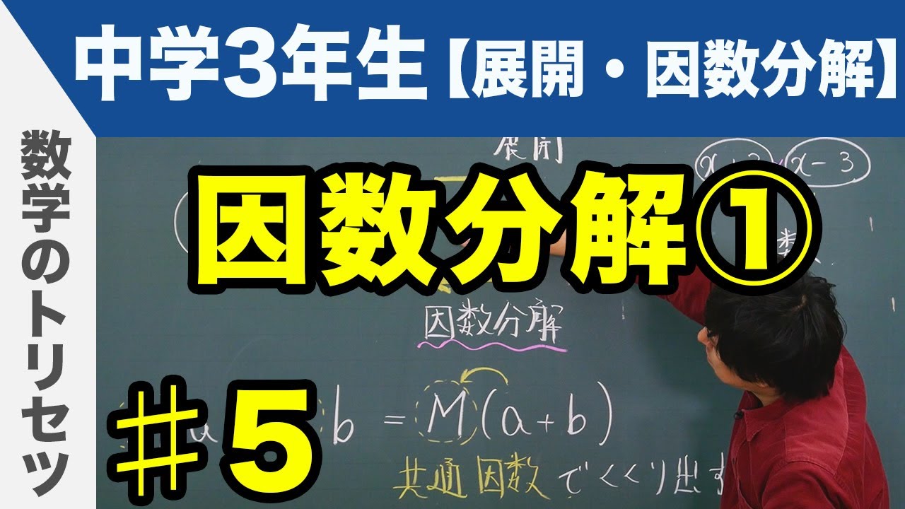 因数分解 中学3年生 数学 Youtube