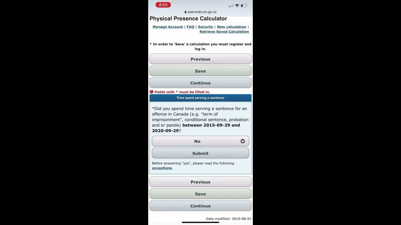 Physical Presence Calculator Canada (Step by Step Process) YouTube
