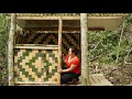 How to build a bathroom with bamboo handmade wall weaving with bamboo