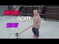 Kid Fights Snowstorm